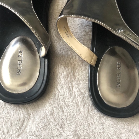 Rachel Zoe Cami Metallic Leather Sandals - Picture 4 of 4